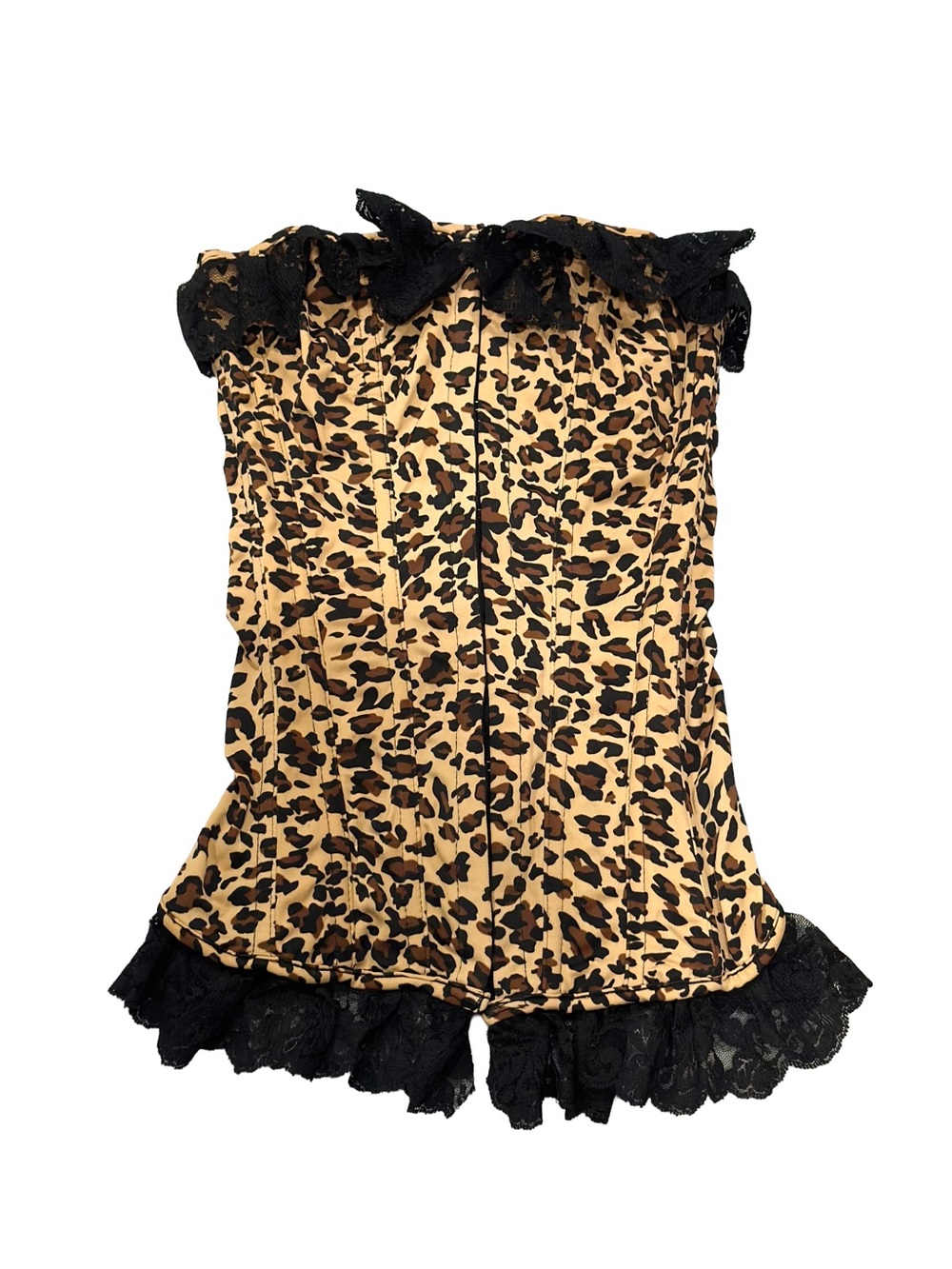 cheetah / leopard print indie sleaze corset